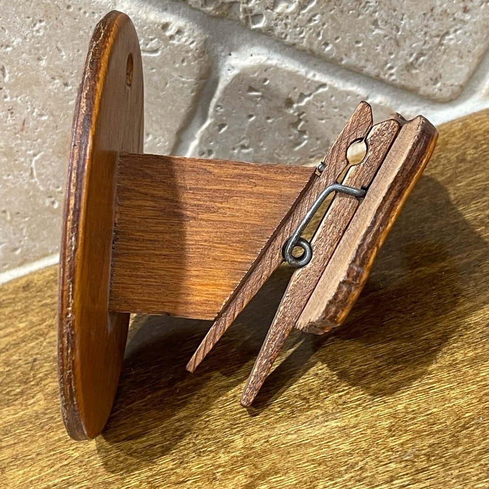 Vintage Cow wood wall hanging clip - Picture 5 of 8